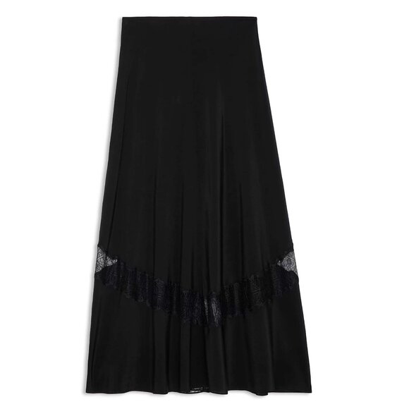 Zadig & Voltaire Jaylal Lace Detail Silk Skirt - Picture 5 of 7